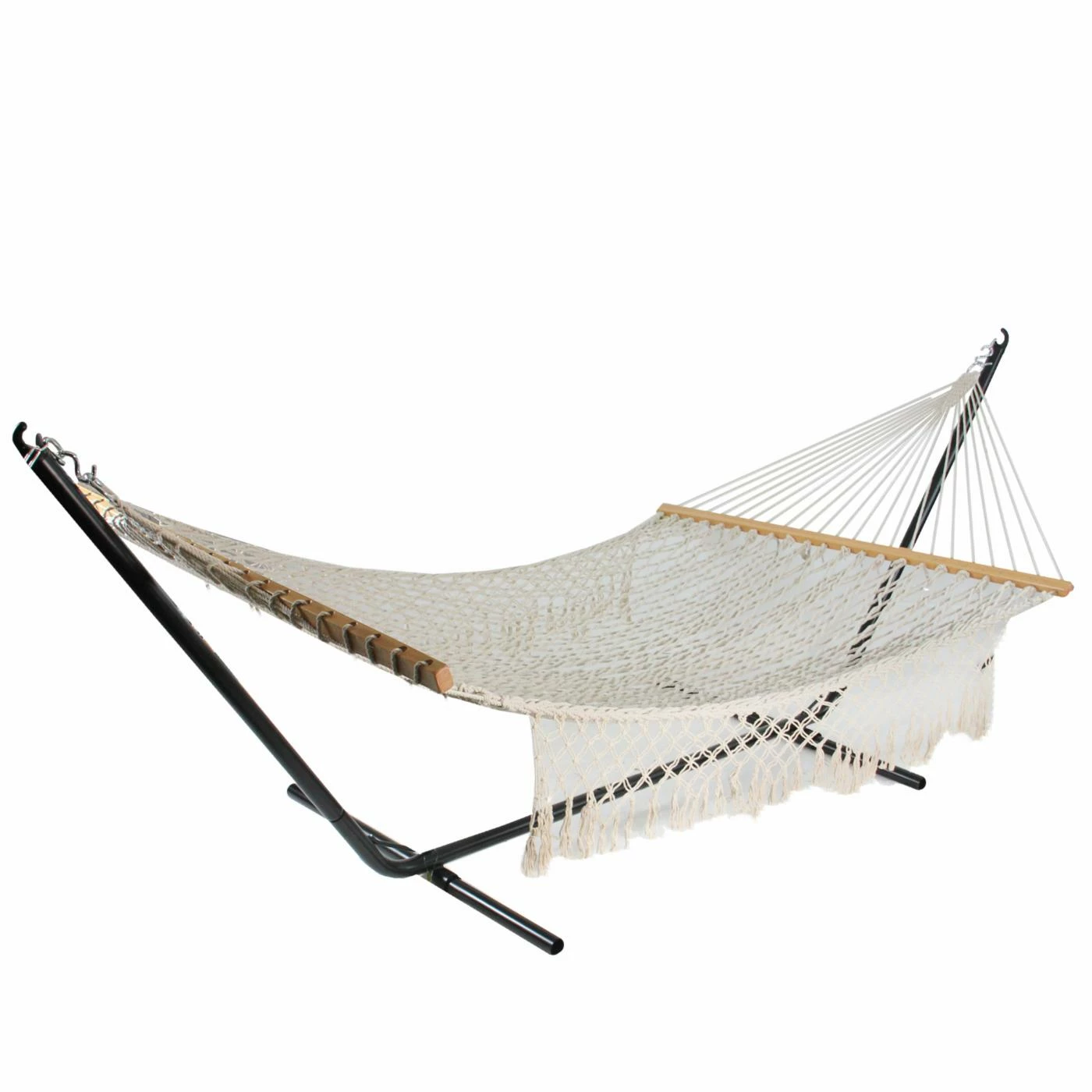Deals ⭐ Fabric Northlight 74 In. Lattice Macrame Wooden Spreader Bars Rope Hammock 😍 1 Deals ⭐ Fabric Northlight 74 In. Lattice Macrame Wooden Spreader Bars Rope Hammock 😍