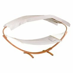 Discount 😍 Fabric Leisure Season Double Hammock With Stand And Canopy ✨