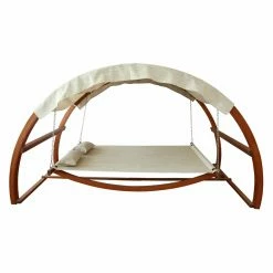 Brand new 🔥 Fabric Leisure Season Double Swing Bed With Canopy 👍
