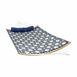 Best reviews of 👍 Sunnydaze Decor 11 Ft. Quilted Octagon 2-Person Hammock With Curved Bamboo Spreader Bars 🔔