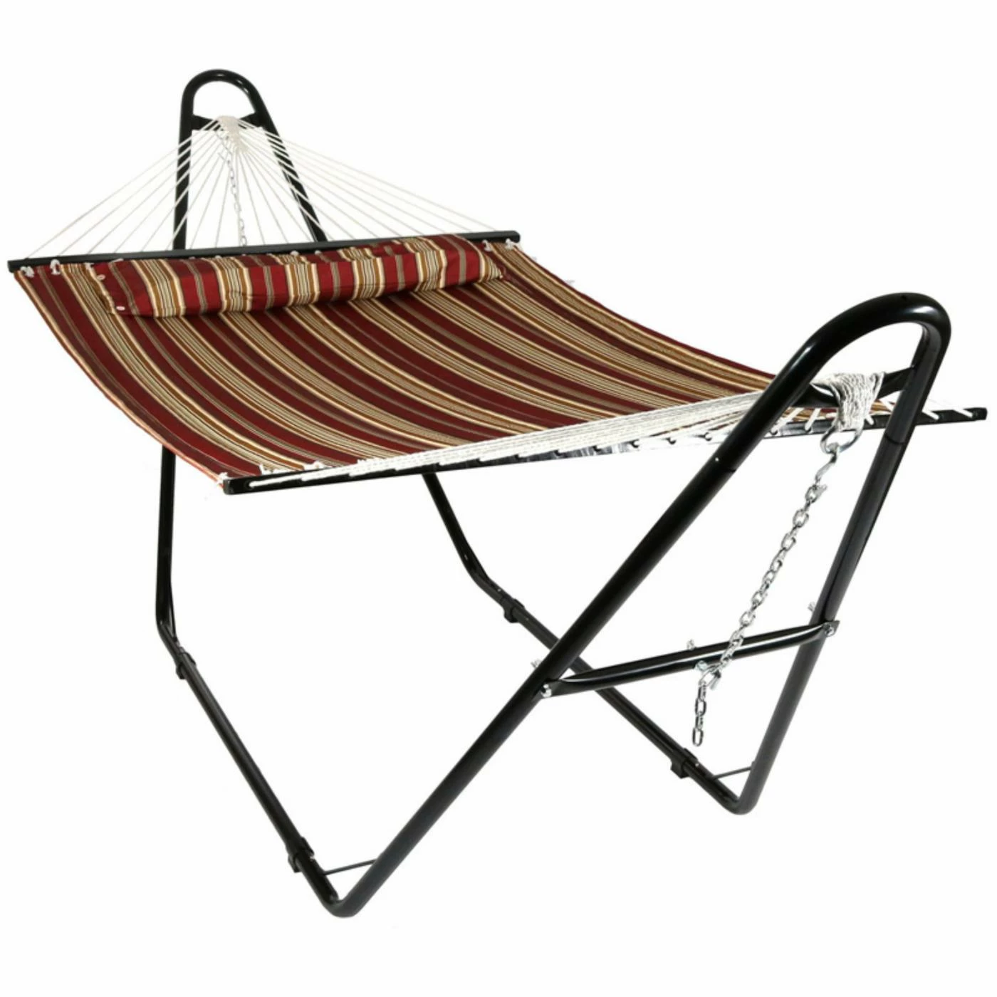 Buy β Sunnydaze Decor Quilted Double Fabric Hammock With Multi Use Steel Stand π₯° 1 Buy β Sunnydaze Decor Quilted Double Fabric Hammock With Multi Use Steel Stand π₯°