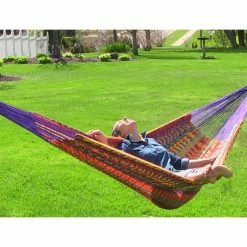 Wholesale 🔥 Sunnydaze Decor Hand Woven XXL Thick Cord Mayan Family Hammock 🌟