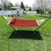 Coupon 🎁 Sunnydaze Decor Quilted 2 Person Freestanding Hammock With Spreader Bar And Stand 🥰