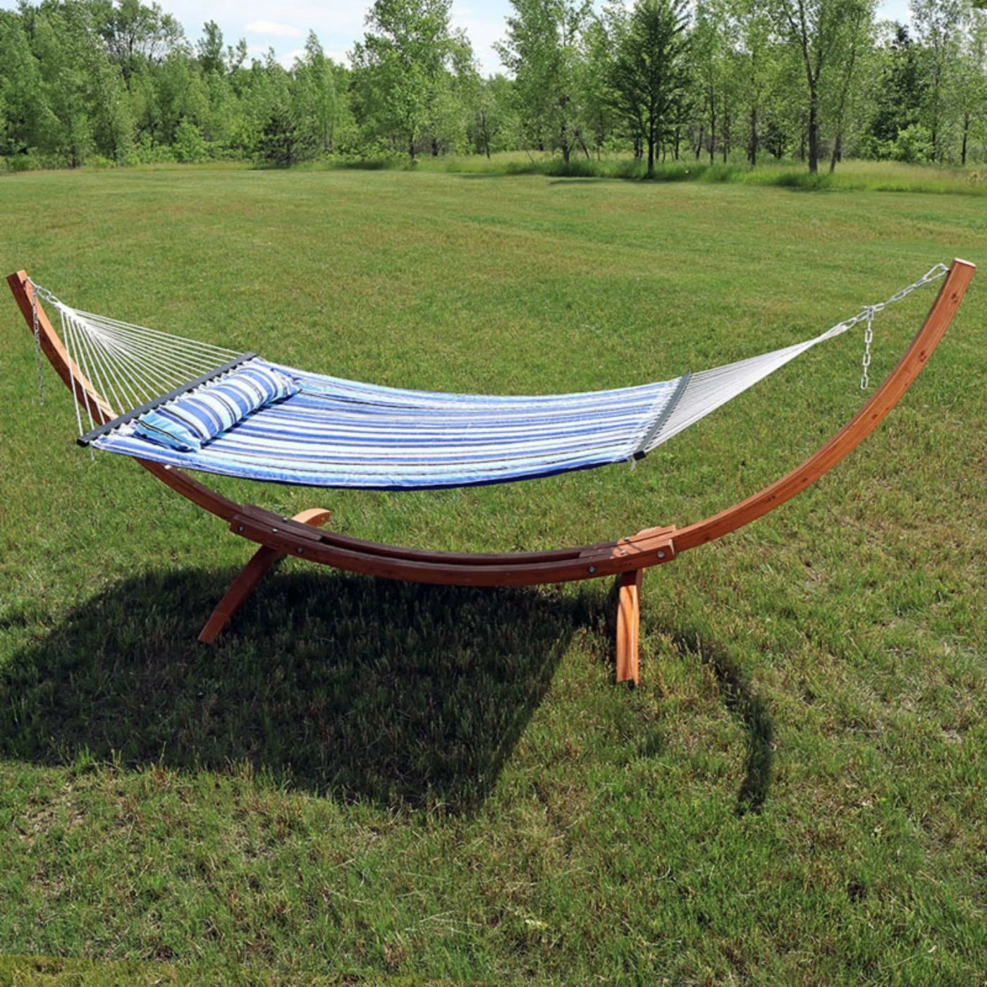 Best Sale π Sunnydaze Decor Quilted 12 Ft. Double Fabric Hammock With Curved Arc Stand π 1 Best Sale π Sunnydaze Decor Quilted 12 Ft. Double Fabric Hammock With Curved Arc Stand π