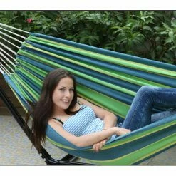 Discount ⭐ Fabric Smart Solar 7 Ft. Brazilian Single Hammock In A Bag 🌟