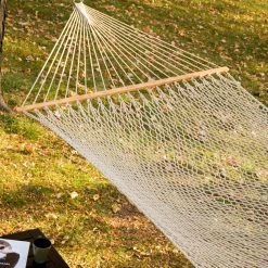 Best deal ✨ Twin Oaks Hammocks Twin Oaks SilkSpun XL Flax Rope Double Hammock ✨