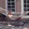 New ✔️ Texsport High Island Rope Hammock With Steel Stand 🎁