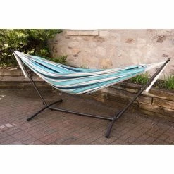 New ✔️ Vivere Hammocks Fabric Vivere Sunbrella Token Surfside Hammock With Steel Stand 👏