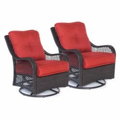 Promo ❤️ Conversation Sets Hanover Orleans Wicker Square Fire Pit Patio Conversation Set 😍 -Hammocks store scaleALMO1318