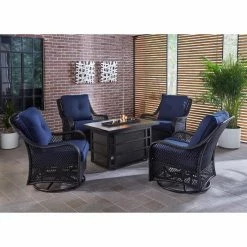 Outlet 🌟 Conversation Sets Hanover Orleans 5 Piece Fire Pit Patio Chat Set 🎉 14 Outlet 🌟 Conversation Sets Hanover Orleans 5 Piece Fire Pit Patio Chat Set 🎉 -Hammocks store scaleALMO1490