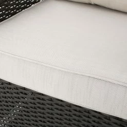 Cheapest ✔️ Best Selling Home Decor Conversation Sets Yamato Outdoor Wicker Swivel Club Chair And Fire Pit Set - 3 Piece Dark Brown - Beige - And Natural 🎉 -Hammocks store scaleBSHD4611