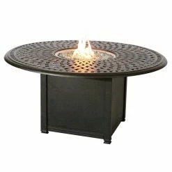 Cheap 🎉 Conversation Sets Darlee Santa Anita Cast Aluminum 5 Piece Patio Propane Fire Pit Conversation ⭐ -Hammocks store scaleELIT492