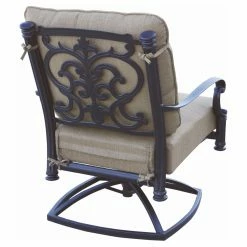 Budget 👍 Conversation Sets Darlee Santa Barbara 5 Piece Aluminum Round Fire Pit Patio Set ✔️ -Hammocks store scaleELIT640