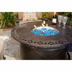 Promo 🤩 Conversation Sets Darlee Elisabeth 5 Piece Club And Swivel Chair Propane Fire Pit Conversation Set ⌛ -Hammocks store scaleELIT802
