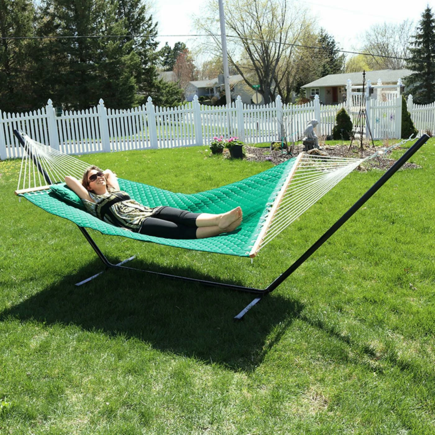 Coupon ๐ Sunnydaze Decor Quilted 2 Person Freestanding Hammock With Spreader Bar And Stand ๐ฅฐ 5 Coupon ๐ Sunnydaze Decor Quilted 2 Person Freestanding Hammock With Spreader Bar And Stand ๐ฅฐ - Image 5
