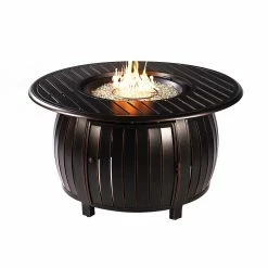 Promo 🥰 Conversation Sets Oakland Living Finland Italy Aluminum 5 Piece Propane Fire Pit Chat Set ❤️ -Hammocks store scaleOL1110
